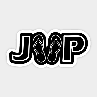 Jeep Flip Flops Sticker